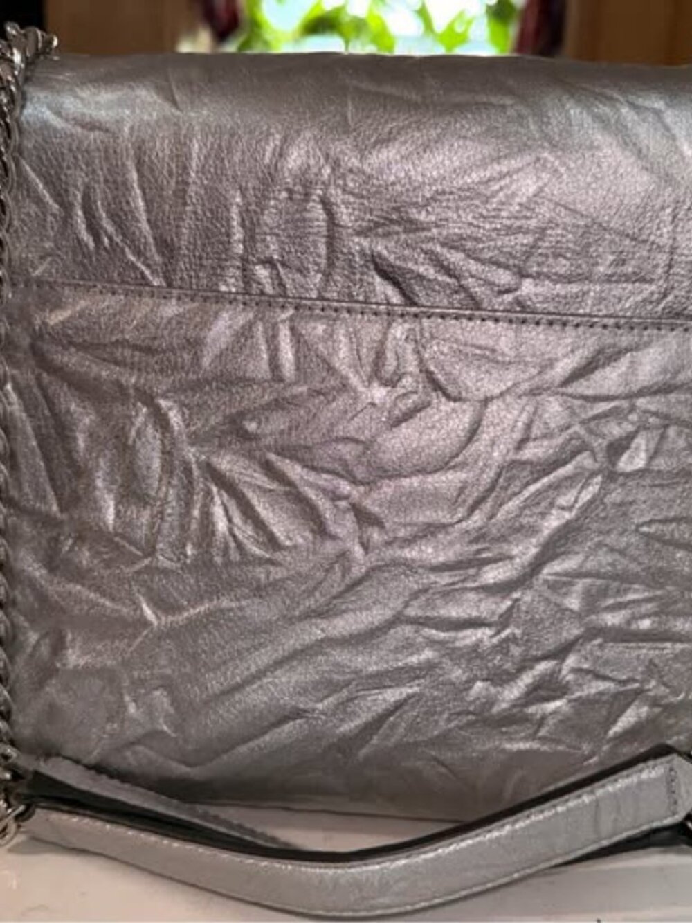 Karl Lagerfeld Paris Layfayette Textured Leather Shoulder Bag (NWT) - Picture 5 of 8